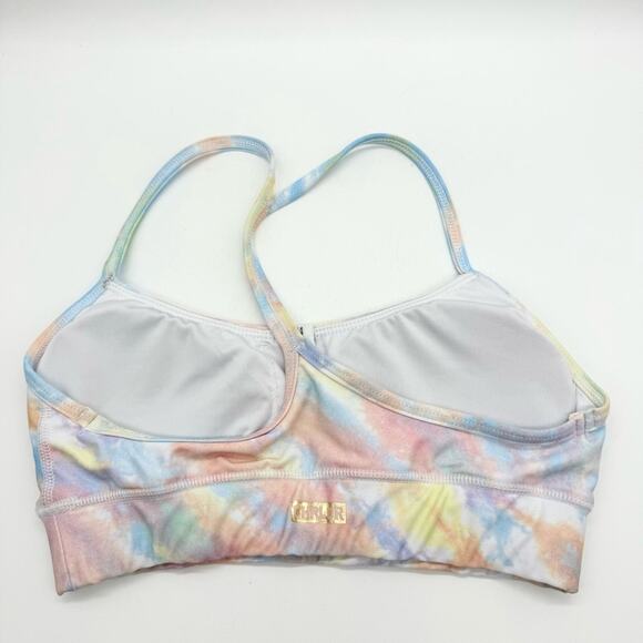 CHRLDR Padded Tie Dye Victory Sports Bra Rainbow Size S Colorful Sporty Active - Picture 5 of 10